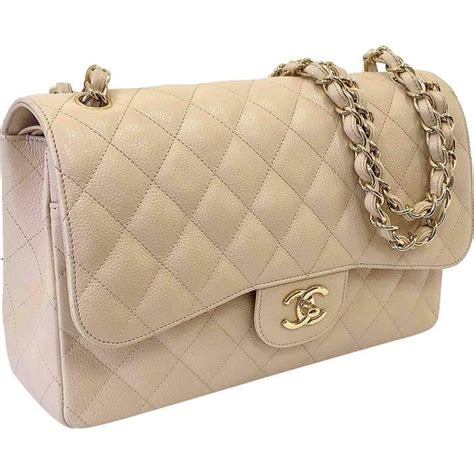 chanel classic handbag beige|Chanel bags discount.